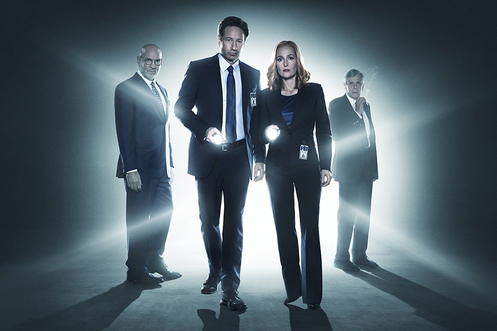 Промофото сериала «The X-Files», Дэвид Духовны, Джиллиан Андерсон