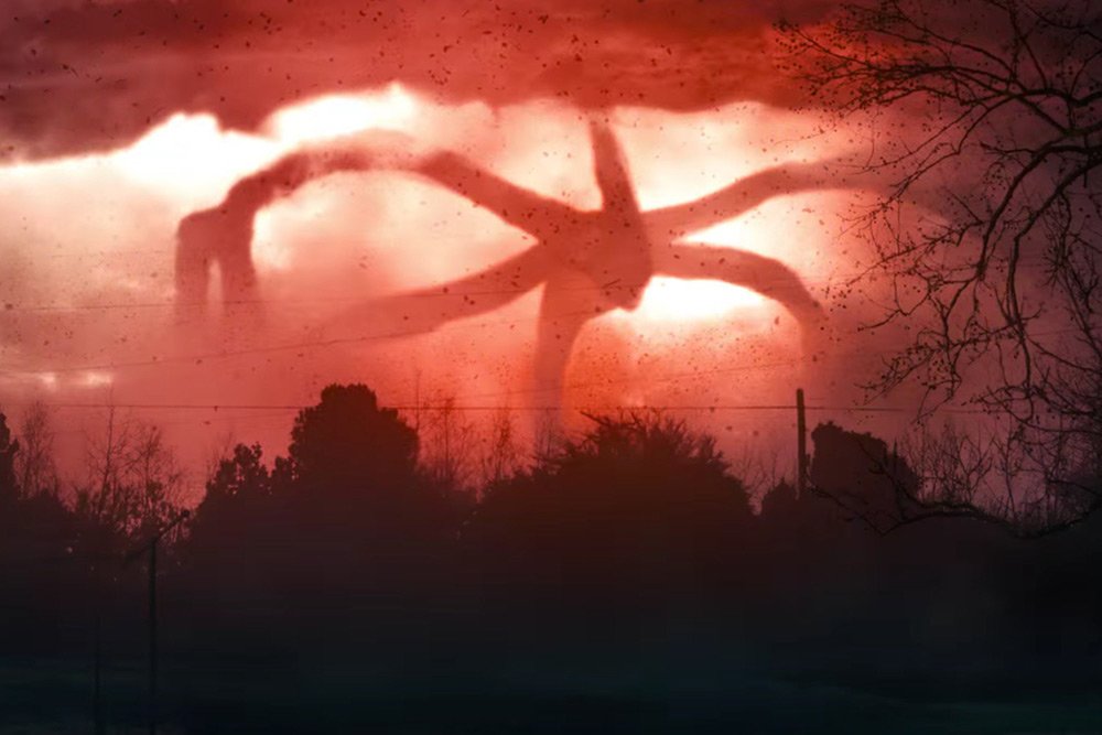 Кадр второго сезона шоу «Stranger Things»